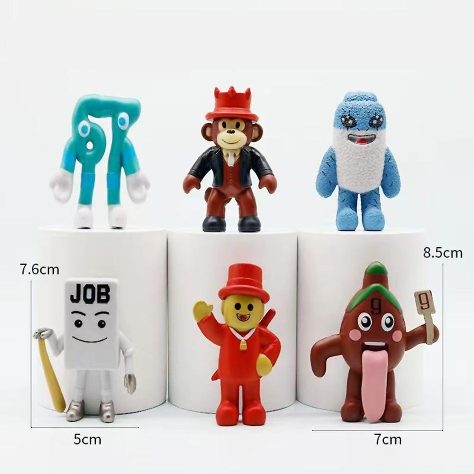 6-8pcs/Set Steal a Brainrot Figure Toy Cartoon Action Figure PVC Desktop Decoration Model Doll Toy Fans Gift