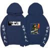 Unisex Attack on Titan Hoodie, Levi Ackerman & Eren Yeager Front Back Print Pullover, Long Sleeve Anime Graphic Hooded Sweatshirt Streetwear