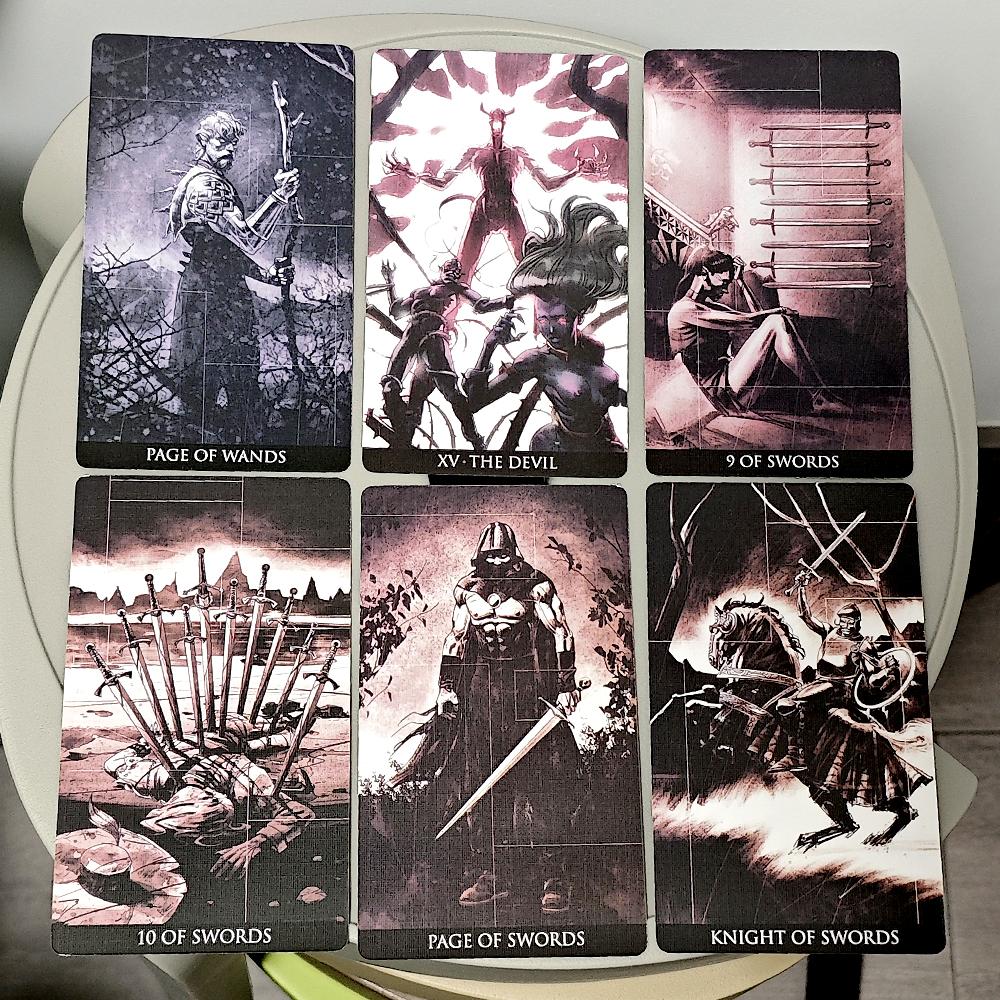 Incubus Tarot Deck 12*7cm 78 Pcs Nightmare-themed Tarot Cards Based On Rider Waite System