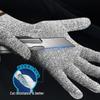 Level 9 Cut-Resistant Gloves: Cut, Puncture, Wear-Resistant; Breathable Non-Slip Protection for Work, Fish Cleaning, Beachcombing, and Kitchen Use.