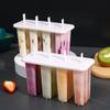 8/4grids Ice Cream Molds 4 Popsicle Molds Set Popsicle Ice Tray Ice Cream Reusable With Stick Cover Ice Mold Kitchen Accessories