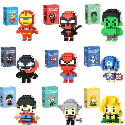 Marval Legends Lega Deadpool Spider Man Building Blocks Iron Man Cartoon Character Building Block Toys For Children Gifts