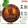 Vintage kovový plakát Nástěnné umění Captain Morgan Spiced Rum Plachetnice Pirátský Bar Pub Dekorace
