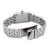 SEIKO náramkové hodinky dámské obdélníkový ciferník quartz SWR083 stříbrné zahraniční model