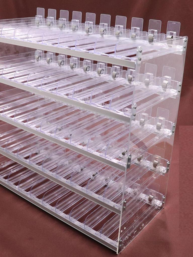 Supermarket Cigarette Display Rack with Pusher