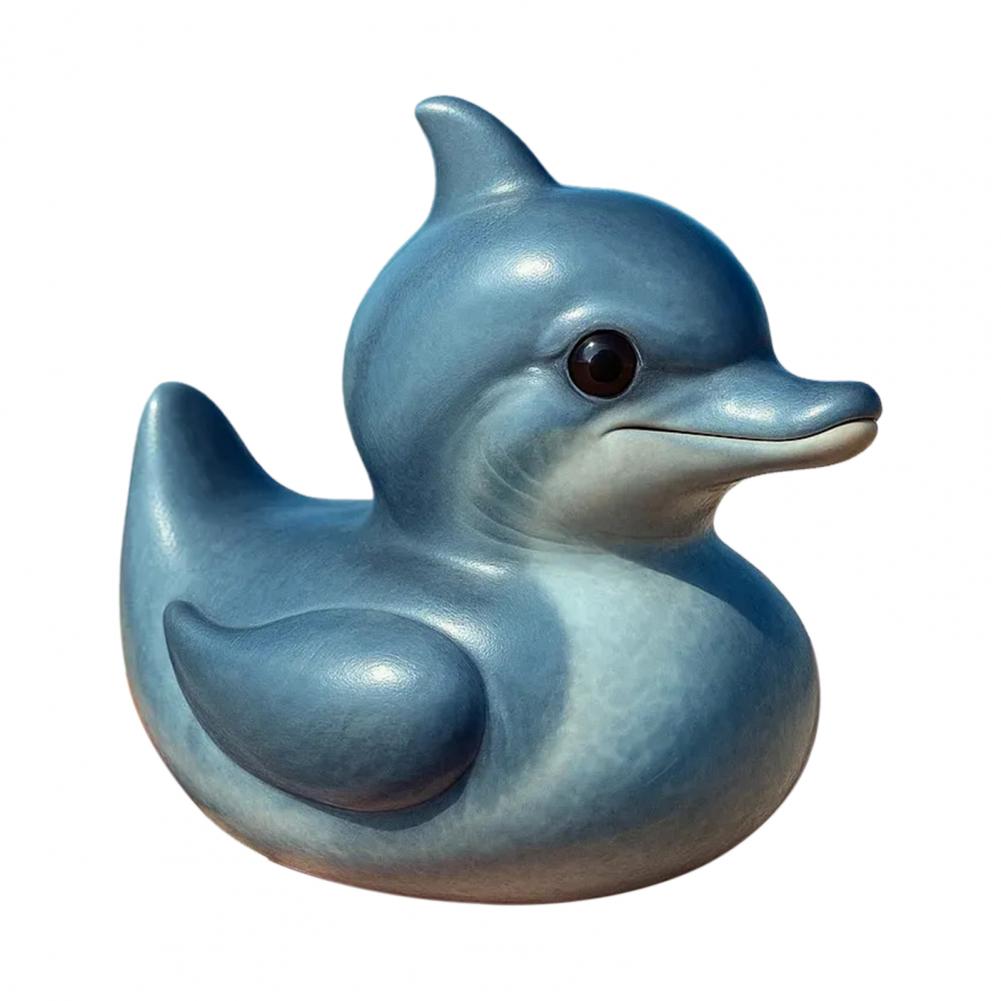 Sea Duck Ornament Sea Duck Figurine Sea Figurine Set for Home Office Decor Turtle Dolphin Whale Beaver Octopus Statues for Ocean
