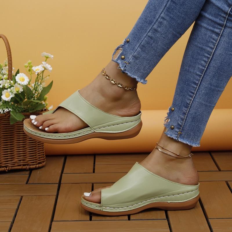 Women's Slippers 2026Summer New Flip-flop Fashion Outdoor Casual Sandals for Women Non-Slip Wedge Beach Slippers Sandalias Mujer