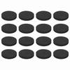Uxcell Vibration Damping Pads for 5mm EVA High Hardness Cushioning Black Speakers, 30mm, 16-Pack, Height, Vibration-Absorbing Rubber, Foam, 60,