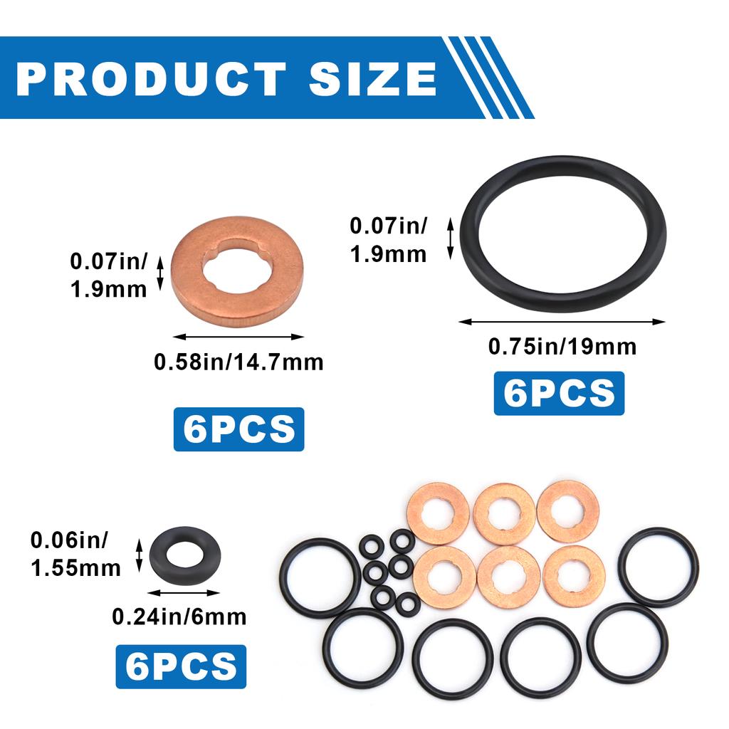 3.0L TDV6 SDV6 Diesel Injektorholder Reparasjonssett For Range Rover Sport Discovery Jaguar S-Type LR054612 LR022992 LR032818