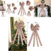 Charming New Fabric Bow For Christmas Tree Decoration In Berry Holiday Style