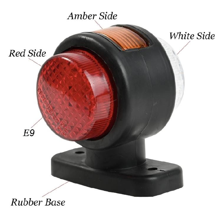 1pc/2pcs Truck Side Marker Light Rear Brake Stop Lights Universal for Trailer Replacement Side Marker Indicator Lamps