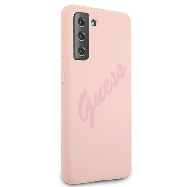 Guess Guhcs21Mlsvspi S21+ G996Różowy/Pink Hardcase Script Vintage