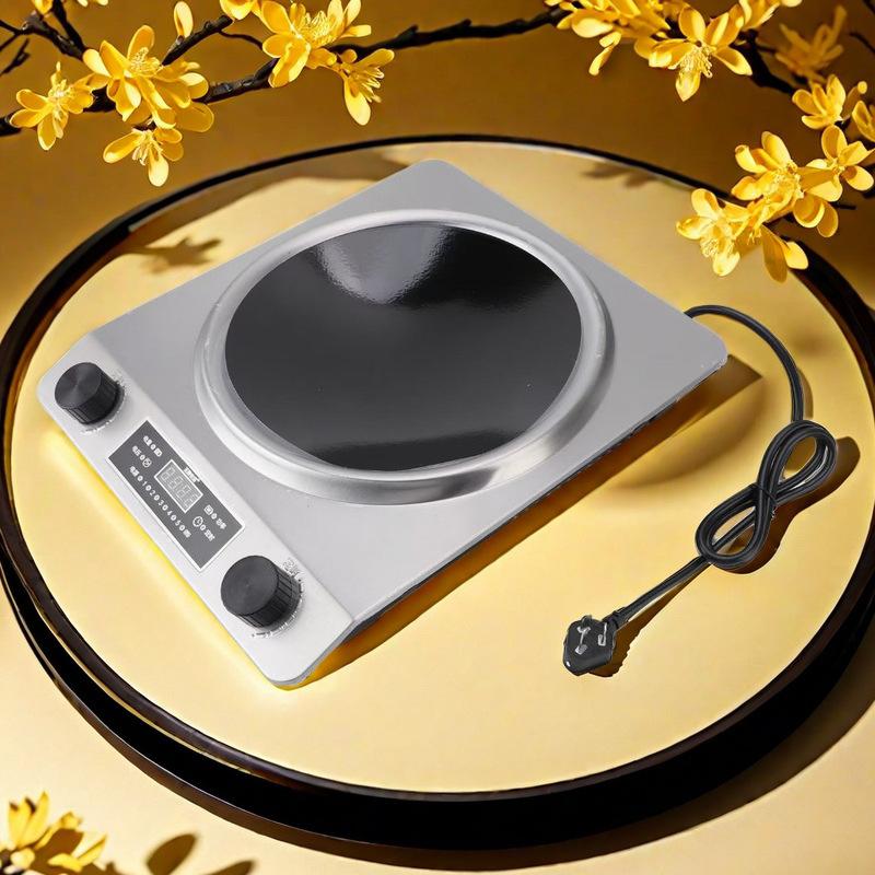 3500W Concave Induction Cooker Commercial Energy Saving High Power Countertop Electric Ceramic Stove with Frying Function