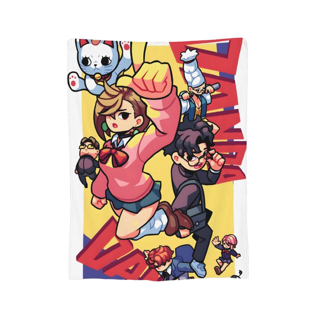 Dandadan Anime Turbo Granny Blanket Fleece Summer  Breathable Lightweight Thin Throw Blanket for Bedding Outdoor Rug Piece