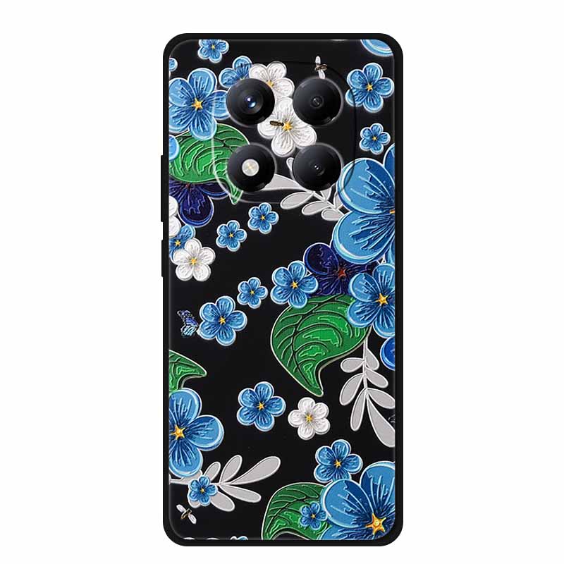 3D Flowers Emboss Fundas For Redmi Note 15 5G (China) Case Soft Silicone Phone Cases For Note 15 5G For China Covers Shell Coque
