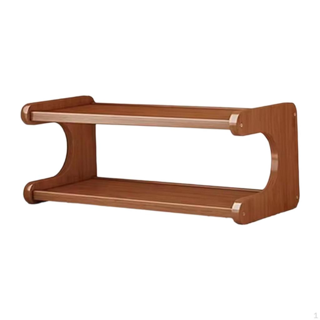 2 Layer Cup Riser Stand Display Shelf Decorative Figures Fashion Desktop Storage Rack Tabletop