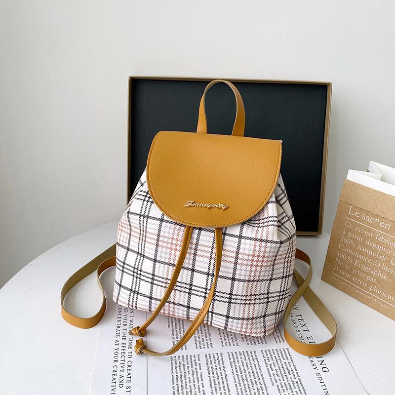 Korean Style Backpack For Women Bucket Bag School Bag For Middle School Students