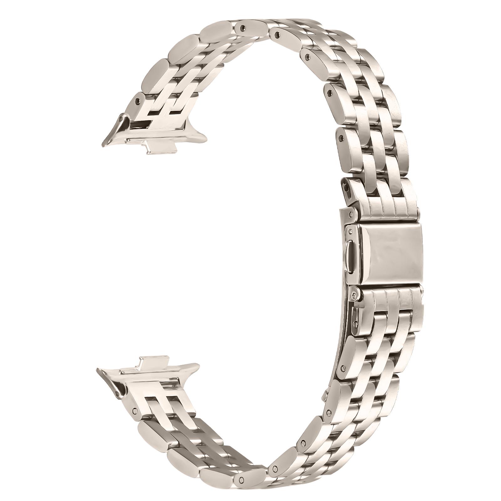 

Для Xiaomi Smart Band 8 Pro Ремінець для годинника Тонкий П ятирядний Ремінець з нержавіючої сталі Starlight