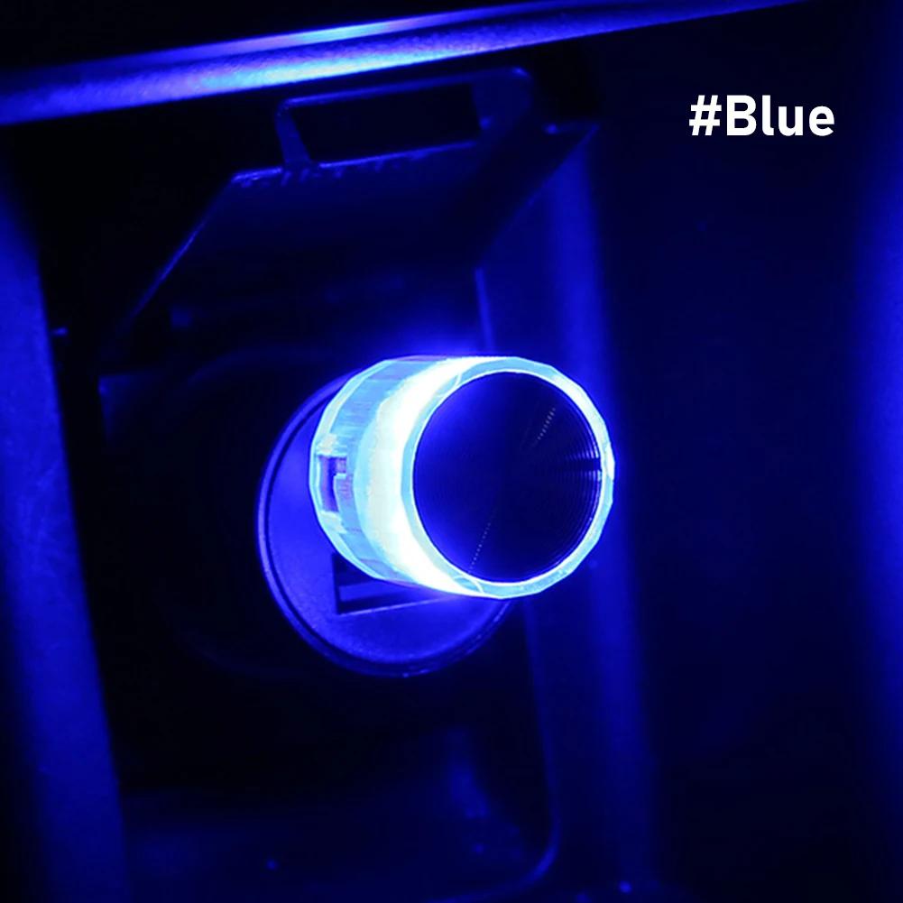 

Mini USB LED Car Atmosphere Lights Decorative Lamp for Party Ambient Modeling Automotive Portable Plug Play Auto Interior Led синий