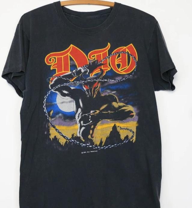 1984 Dio Last in Line World Tour T- Shirt,, T-shirt Halloween day M