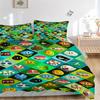 3pcs bedding set Mario Includes 1 Comforter + 2 Pillowcases, Without Pillow Inserts, Soft Comfortable, Lightweight Breathable, Printed Home