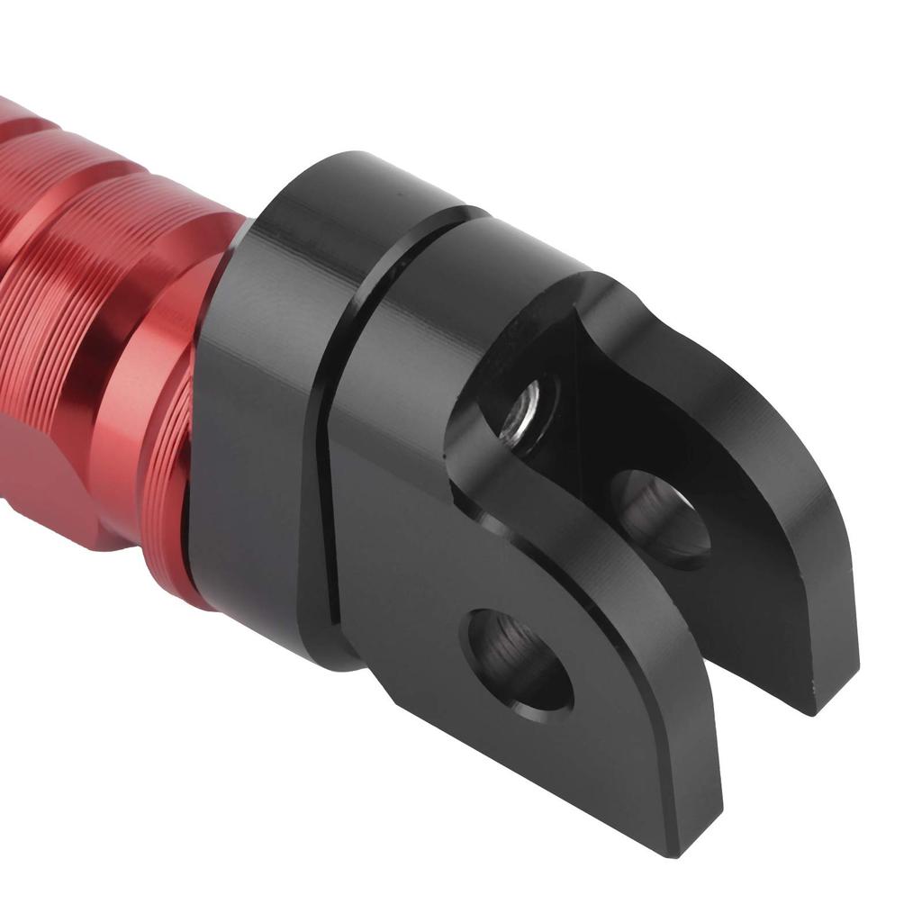Akozon Front Foot Peg Rest Pedal for Honda Aluminum Alloy CB125RCB300R CB1300SF CB600F OE: FP-274-Set (Red)