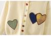 2025 Spring Heart Pattern Sweater for Girls - Versatile Knitwear for Kids