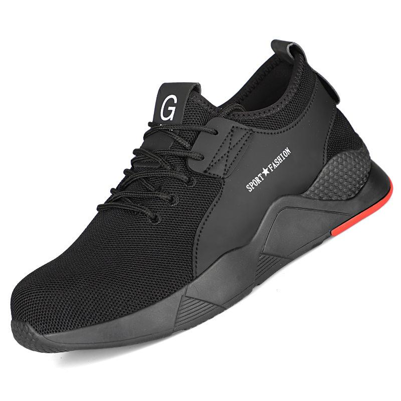 

Обувь для страхования труда, мужская стальная, Baotou, противоударная и противопрокольная, дышащая, тканая, защитная обувь от мух 43