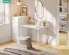 AODK PC 80cm Small Computer Gaming Study Easy White Desk, Desk, Wide, Desk, Desk, Desk, Compact, Stylish, Assembly,