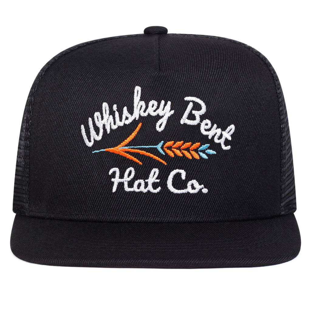 Unisex Kapelusze Siatkowe Hip-Hopowe z Haftem Whiskey Bent Wiosna Lato Outdoor Regulowane Codzienne Czapki Baseballowe Ochrona Przeciw Słońcu Czapka
