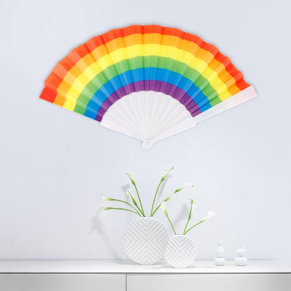 5Pcs Handheld Folding Fan   Hand Fan Stage Performance Party Decoration
