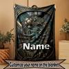 Custom Name Personalized Chelsea Football Club Print Blanket, Home Decor, Bedroom, Sofa, Camping, Couch, Gifts for Birthday Christmas