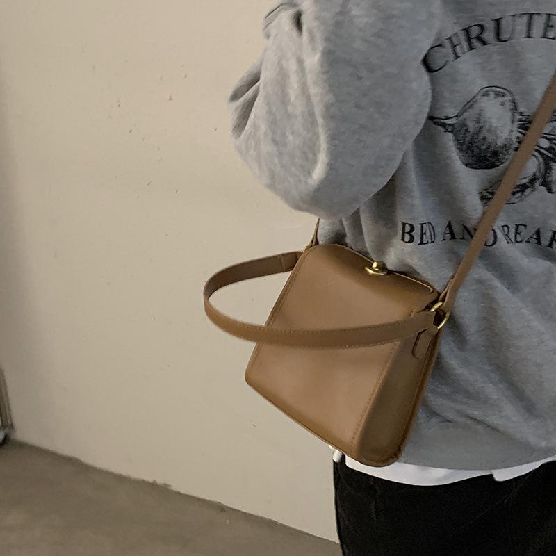 Versatile ins messenger bag women's 2025 new trendy fashion retro portable small square bag French niche shoulder bag