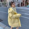 Korean Mid-length Down-padded Jacket for Small Women Winter New Thickened Bread Coat Cotton-padded Jacket