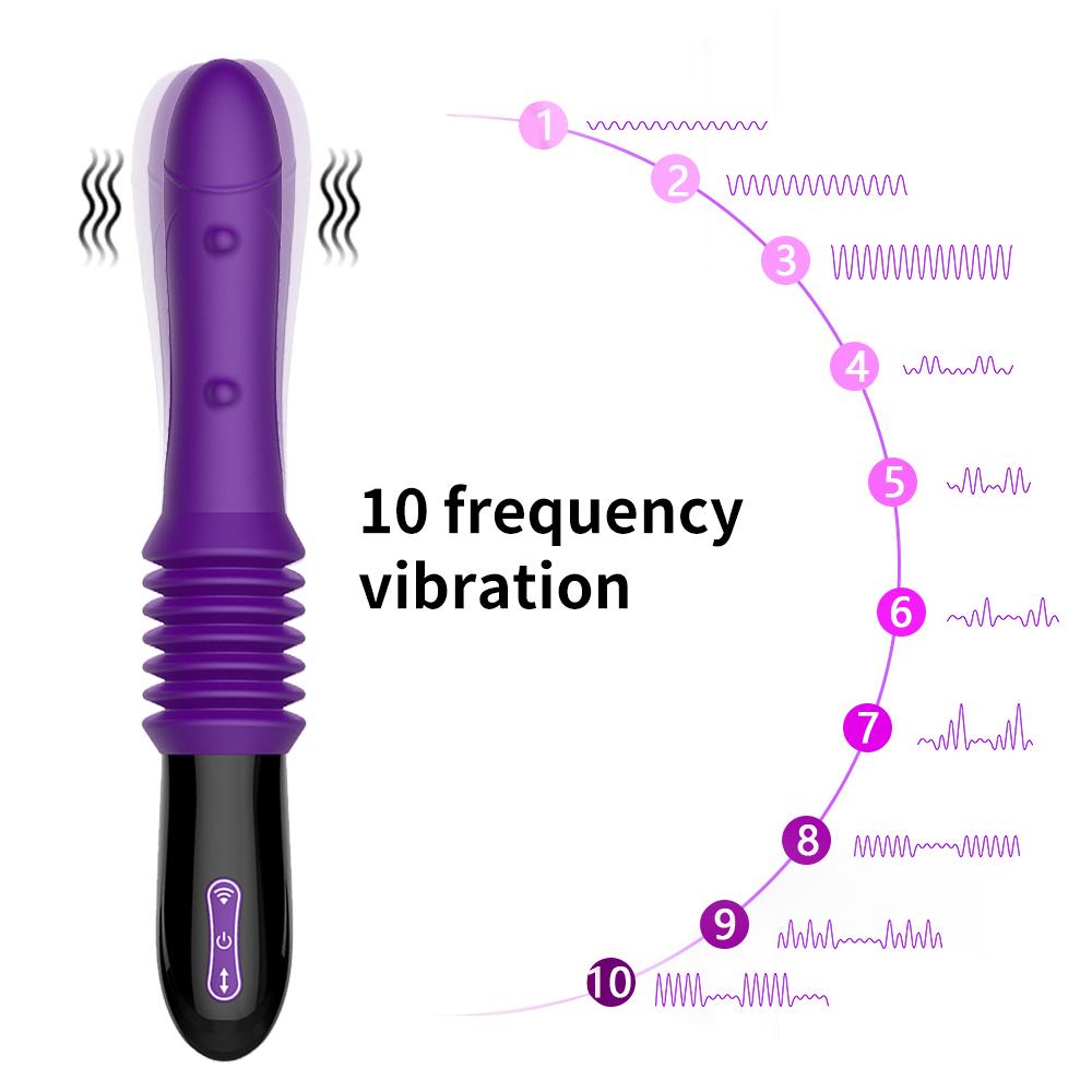 Sex Machine Teleskopický vibrátor Dildo Automatický masážní masážní přístroj Up Down Bod G Zatahovací Pussy Toy Sexuální hračky pro dospělé