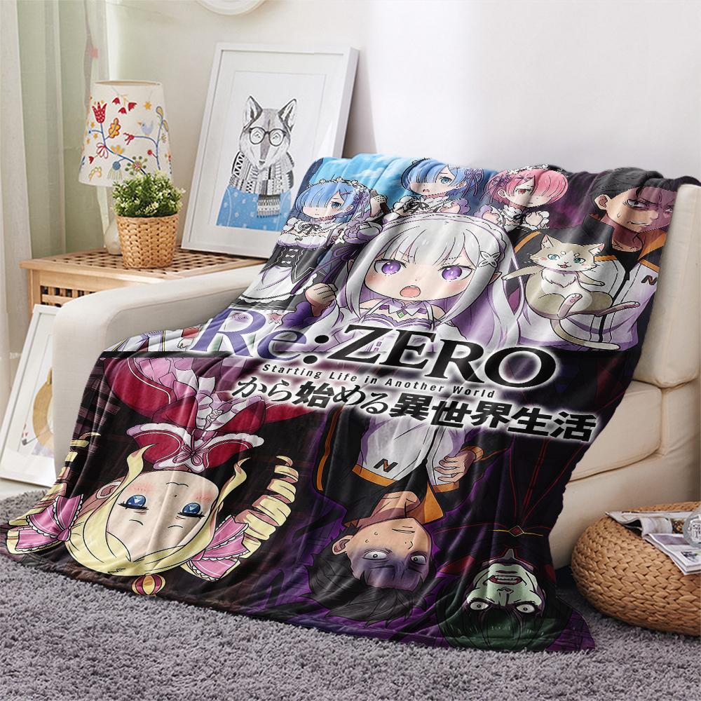 ReZero Starting Life in Another WorldPrint Flannel Blanket, High quality Comfortable for All Seasons, Home Decor, Warmth and Comfort