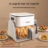 Keheal Flip-Over Air Fryer: Multi-Function Transparent Electric Oven for Frying & Stir-Frying.