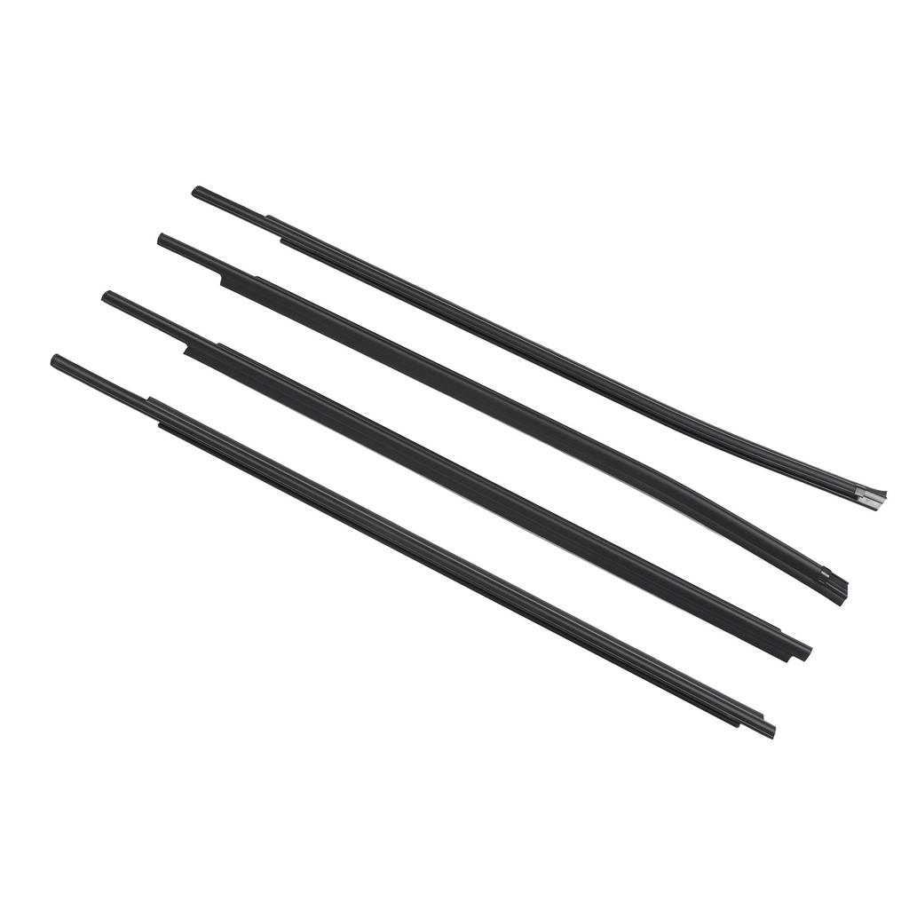 4 Pcs Window Moulding Weatherstrip Seal Rubber 68160 0C020 Door Belt Replacement for Toyota Double Cab 2007 To 2020