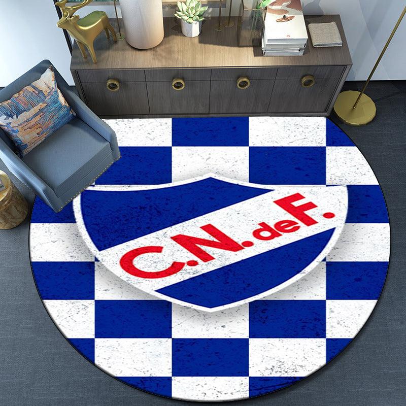 Montevideo Shield Emblem Round Rug for Livingroom,Bedroom, Palyroom, Chair Rug, Area rug, Circle Carpet, Large Size Fan Christmas gift