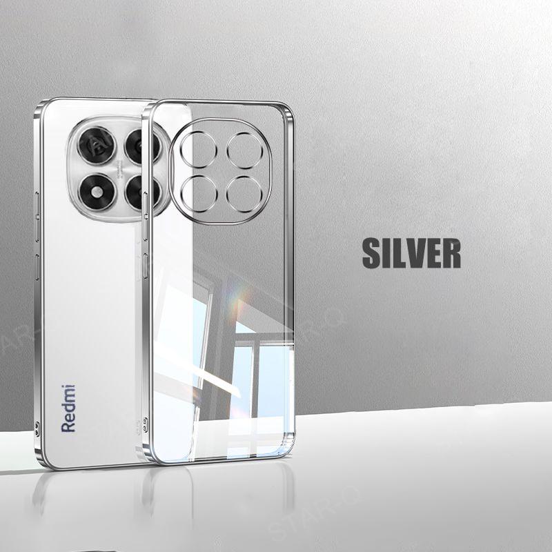 Note14 14pro  Plating Transparent Case For Xiaomi Redmi Note 14 Pro Plus 4g G Soft Silicone Clear Back Cover Note14pro
