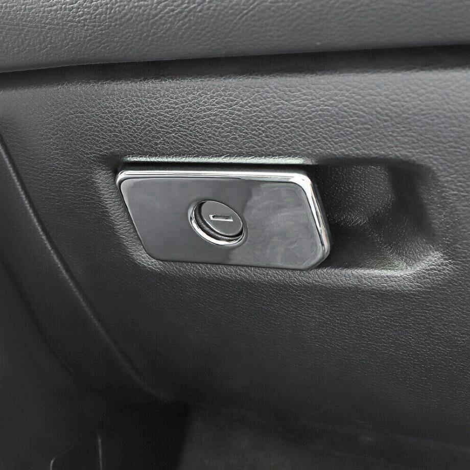 For 2019-2024 Dodge RAM 1500 Chrome Co-pilot Storage Box Handle Decor Cover Trim