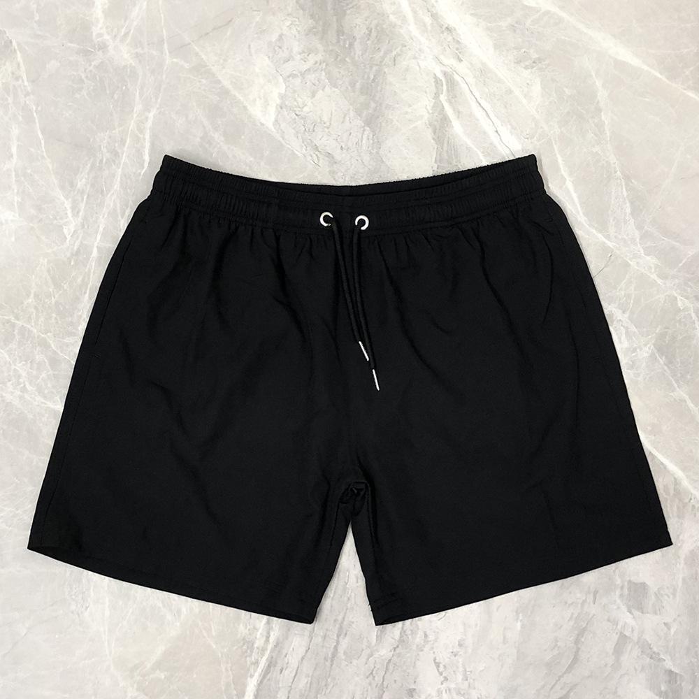 Men's Quick-Dry Stretch Casual Sport Shorts - Solid Color, Summer 2025, Four-Way Stretch, Beach-Ready, Loose Fit