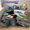 Y2K Fashion Style Print 3Pcs Bedding Set,Duvet Cover with 2 Bedro,Pillowcase Home Birthday Gift