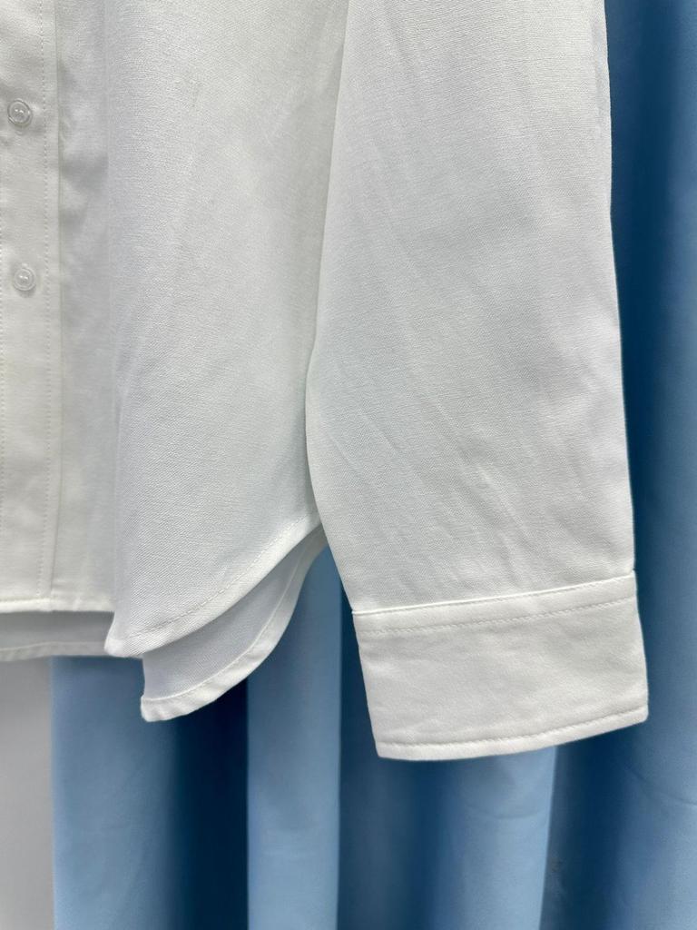 Premium Cotton Oxford Cloth Shirt with Horse Embroidery - Unisex Business Casual