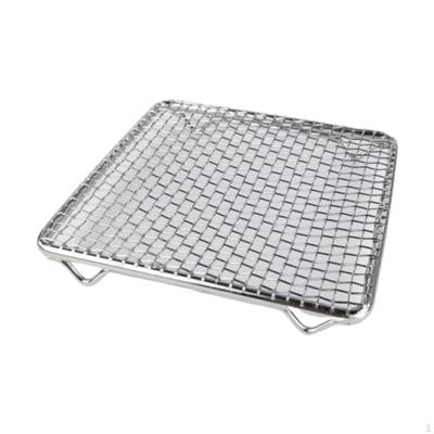 Barbecue Grill Mat Stainless Steel Frying Mesh Non Stick Square Rack Heat Resistant Net for Oil