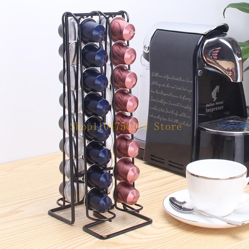 Vertical Coffee Capsule Storage Rack Deluxe Coffee Capsule Holder Space Saving Elegant & Modern Capsule Holder Top Sale