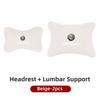 BBDK7 Leather Car Seat Neck and Back Pillow Breathable Accessories For Alfa Romeo 159 Giulietta Giulia 147 Mito 156 166 GT