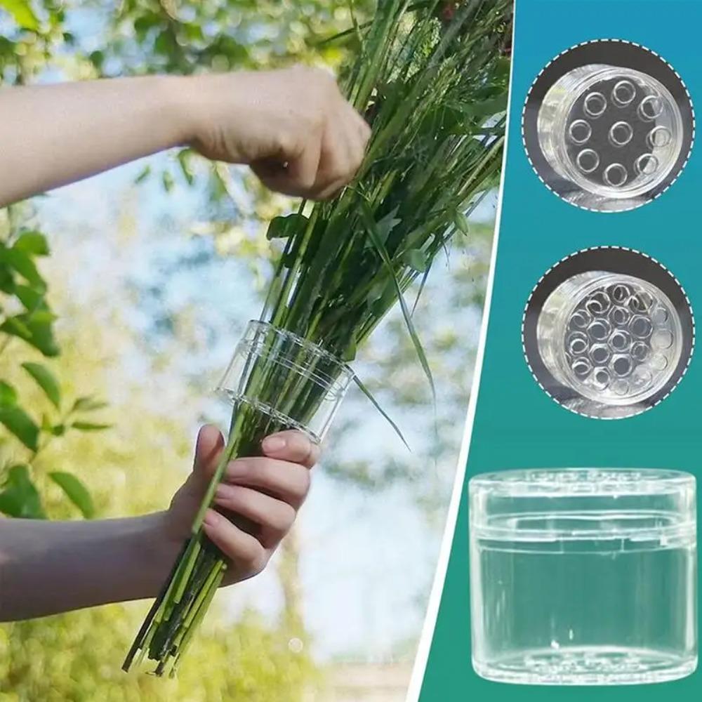 Plastic Spiral Ikebana Stem Holder Round Bouquet Floral Arranger Holder Flower Vase Holder  Wedding