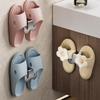 No-Drill Wall-Mounted Space Aluminum Multifunctional Bathroom Slipper Rack