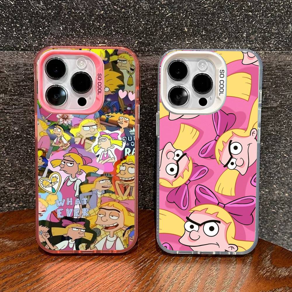 Cartoon Hey A-Arnold Cool Phone Case For IPhone 17 16 15 14 13 12 11 Pro MAX Matte Shockproof Back Anti Fall Matte Cover